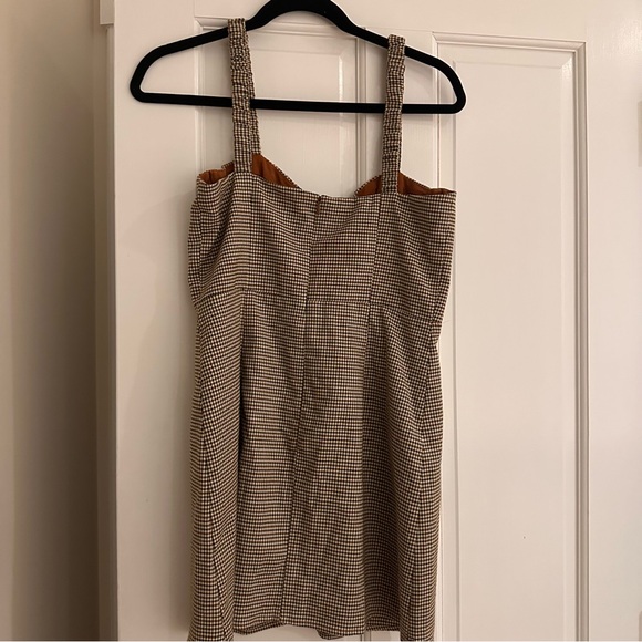 Sz M majorelle Arlana medium plaid bustier dress